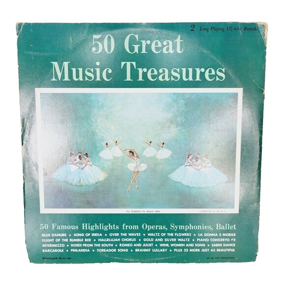 Vinyl Record: 50 Great Music Treasures, Highlights from Opera, Symphony, Ballet - Picture 3 of 6